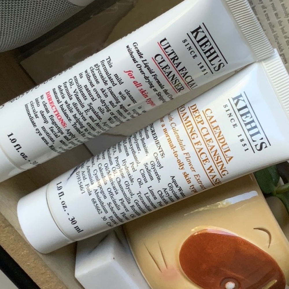 Kiehl's Ultra Facial Cleanser and Calendula Face Wash duo